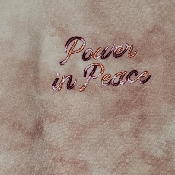 ⭐️ HOST PICK ⭐️ Women's Power In Peace Tie Dye Short Sleeve Shirt - Picture 2 of 3